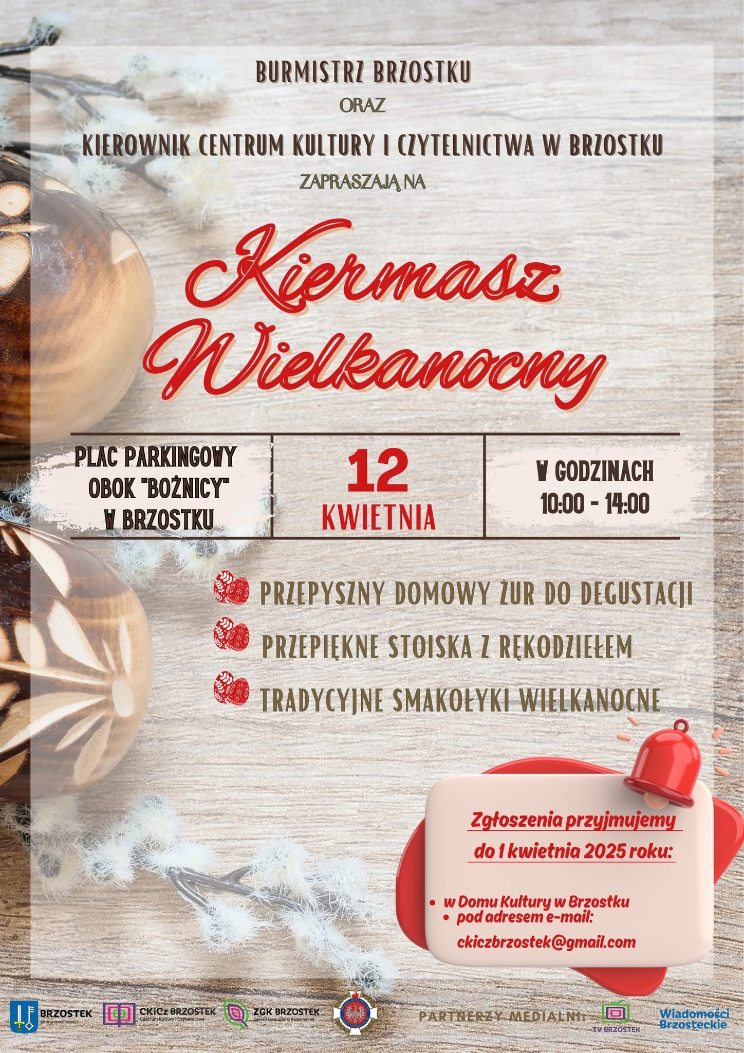 Zaproszenie na kiermasz wielkanocny 2025