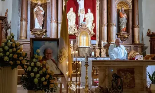 Zdjęcie do Fotorelacja z uroczystości upamiętniającej 20. rocznicę śmierci św. Jana Pawła II