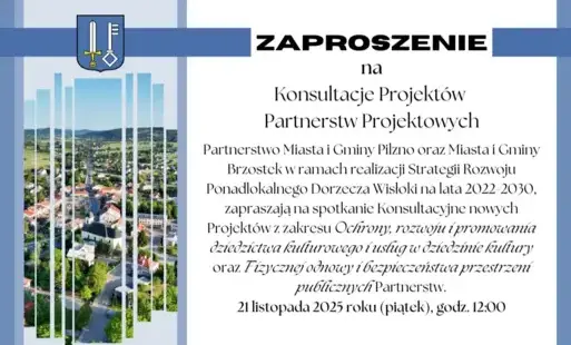 Zdjęcie do Zaproszenie na Konsultacje Projekt&oacute;w Partnerstw Projektowych
