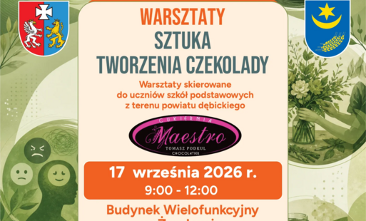 Zdjęcie do Zaproszenie dla uczni&oacute;w szk&oacute;ł podstawowych z powiatu dębickiego do udziału w warsztatach pn. "Sztuka tworzenia czekolady"