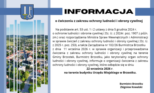 Zdjęcie do Informacja o ćwiczeniu z zakresu ochrony ludności i obrony cywilnej