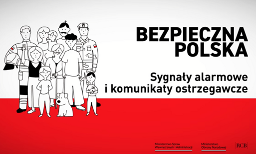 Zdjęcie do Bezpieczna Polska - Sygnały alarmowe i komunikaty ostrzegawcze