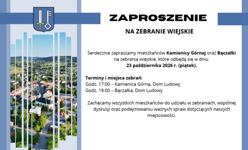 Zdjęcie do Zaproszenmie na zebrania wiejskie