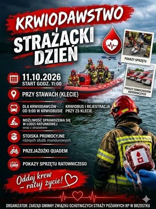 Akcja krwiodawstwa pod hasłem Strażacki dzień